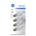 Ge Incandescent C7 Night Light Bulb, 4 W, Clear, PK4, 4PK 20572